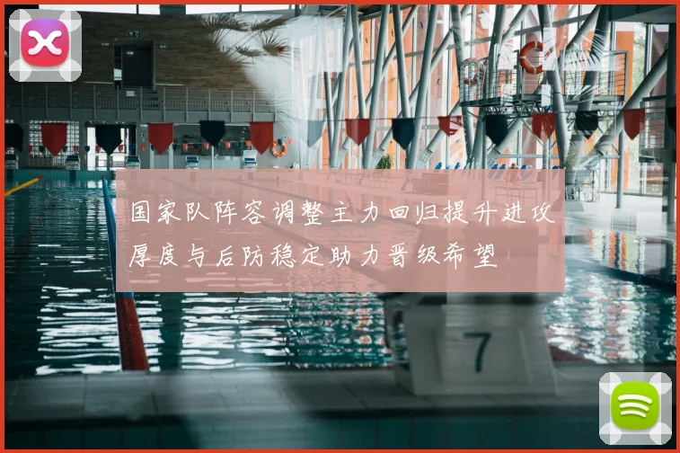 国家队阵容调整主力回归提升进攻厚度与后防稳定助力晋级希望